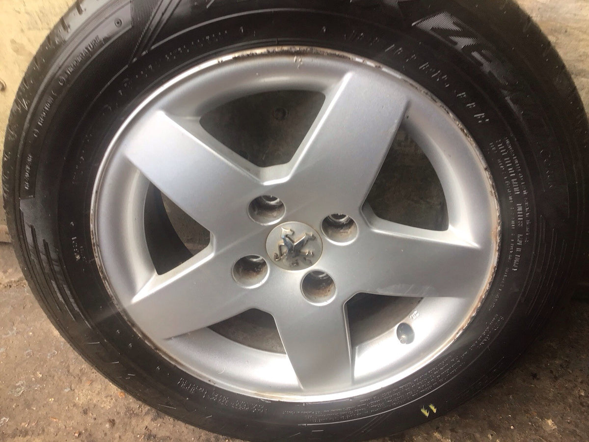 PEUGEOT 207 ALLOY WHEEL 15'' 9651016580 TYRE 185X65X15  2006 20120