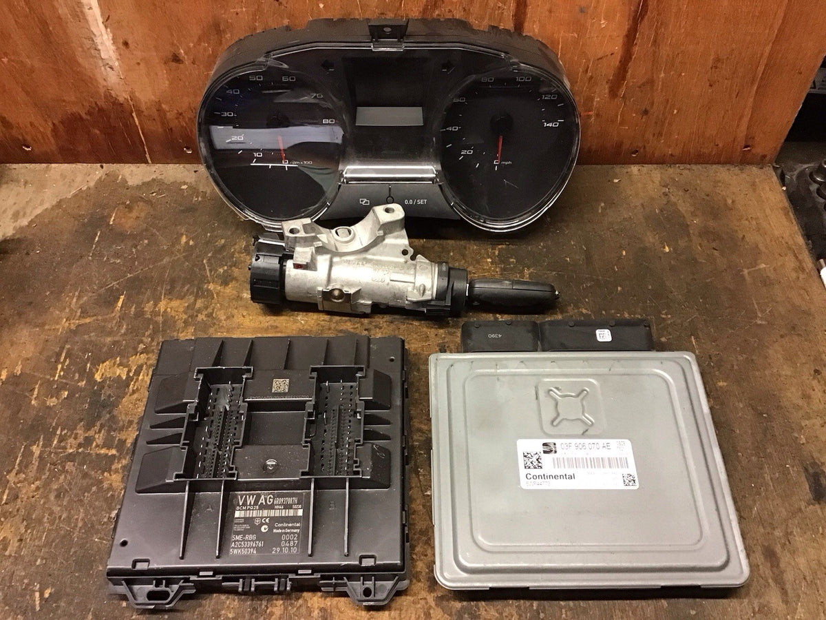 SEAT IBIZA 6J 1.2 PETROL AUTOMATC ECU KIT 03F906070AE 5WP44773 2009 20142