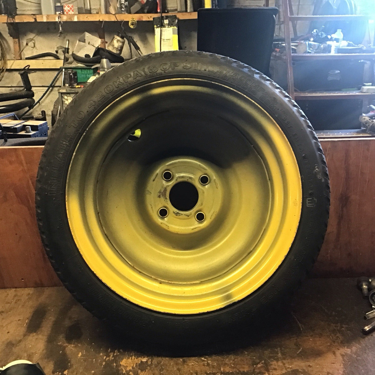 HONDA JAZZ MK2  SPARE WHEEL 14'' STEEL RIM TYRE 115X70X14 2008 20205