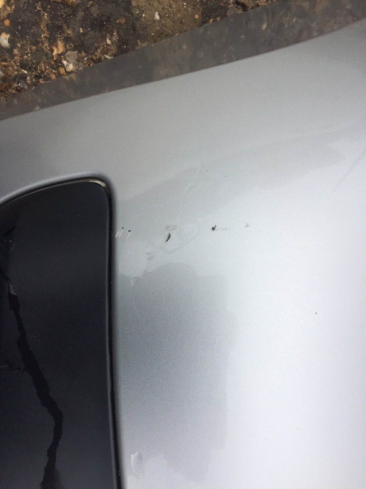 PEUGEOT 207 REAR BUMPER ALUMINIUM GREY METALLIC PAINT CODE EZR 2006 20127
