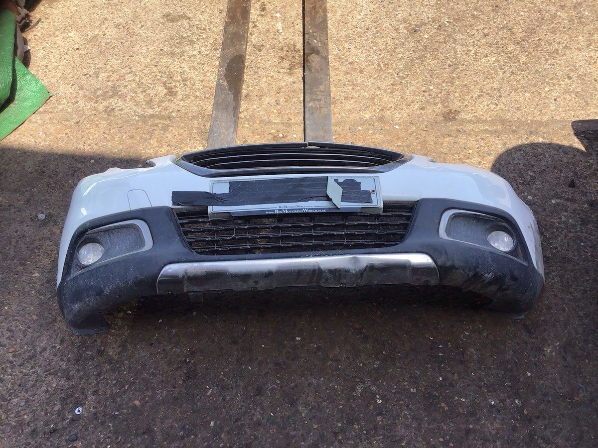 PEUGEOT 2008 MK1 FRONT BUMPER IN BANQUISE WHITE  EWP DAMAGED 2013 20160