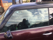 MINI COOPER R50 PASSENGER'S SIDE N/S DOOR WINDOW GLASS 2001 20060