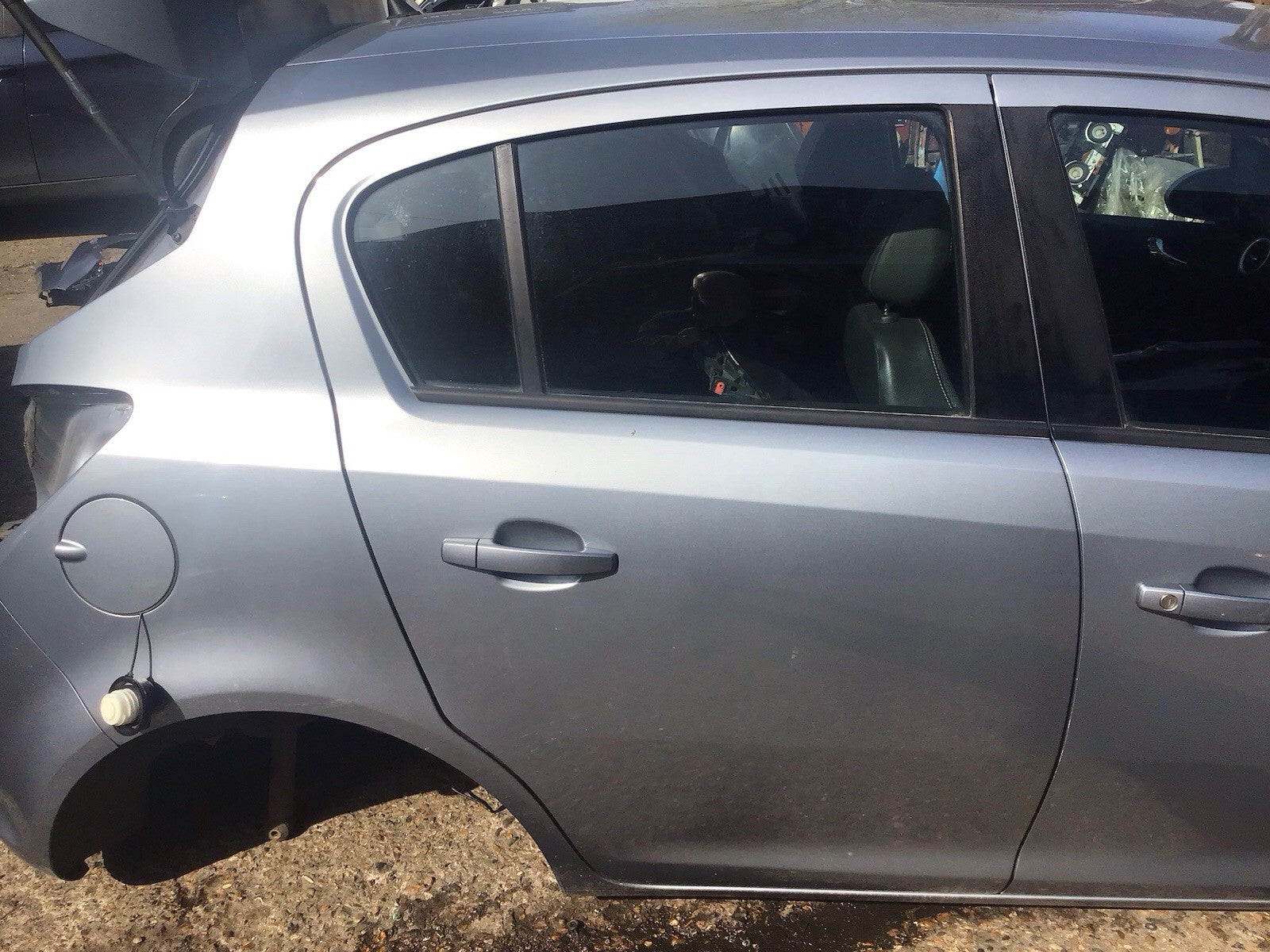 VAUXHALL CORSA D DRIVERS SIDE O/S REAR DOOR IN SILVER LAKE 5 DOOR 2006 20141