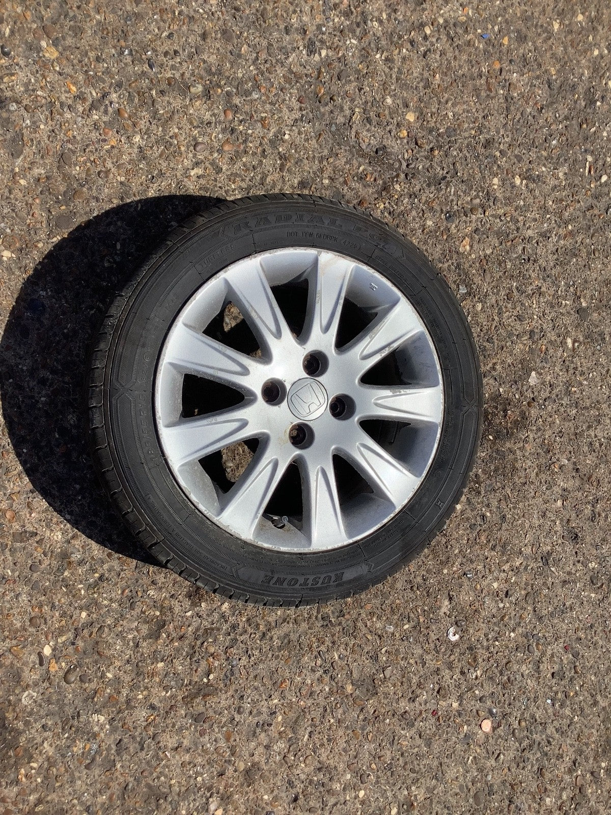 HONDA  JAZZ MK2 ALLOY WHEEL 15'' TYRE 185X55X15 SAA 560F 2002 20090