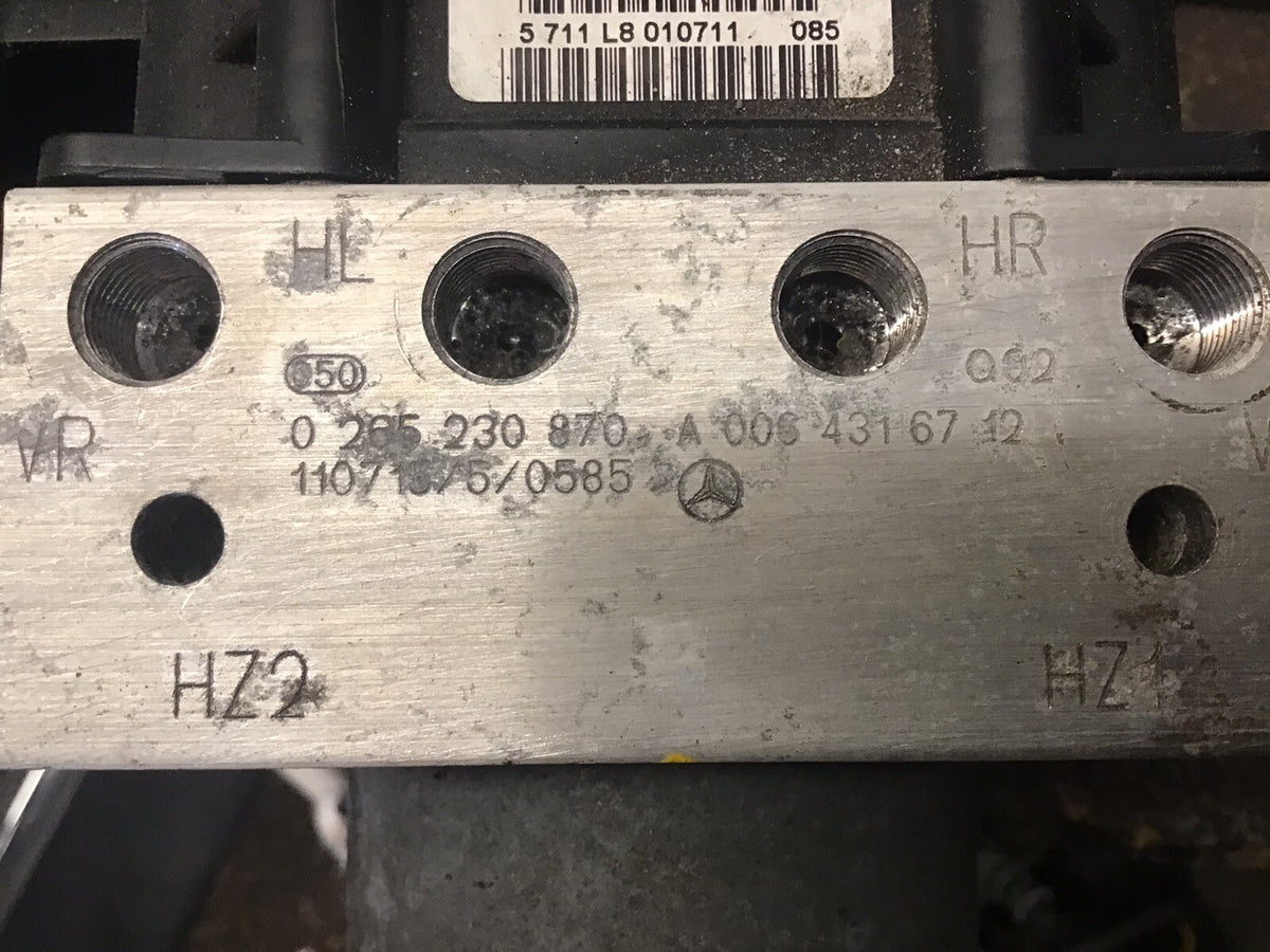 MERCEDES A CLASS W169 ABS PUMP MODULE 0265230870 A0064316712 2005 20122