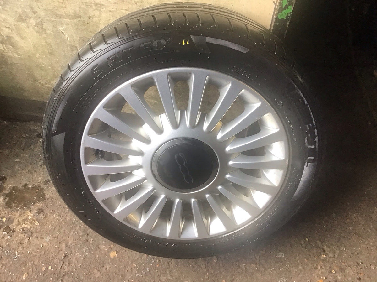 FIAT 500 ALLOY WHEEL 15" 51787641 WITH TYRE 185X55X15 2008 20210
