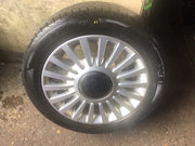 FIAT 500 ALLOY WHEEL 15" 51787641 WITH TYRE 185X55X15 2008 20210
