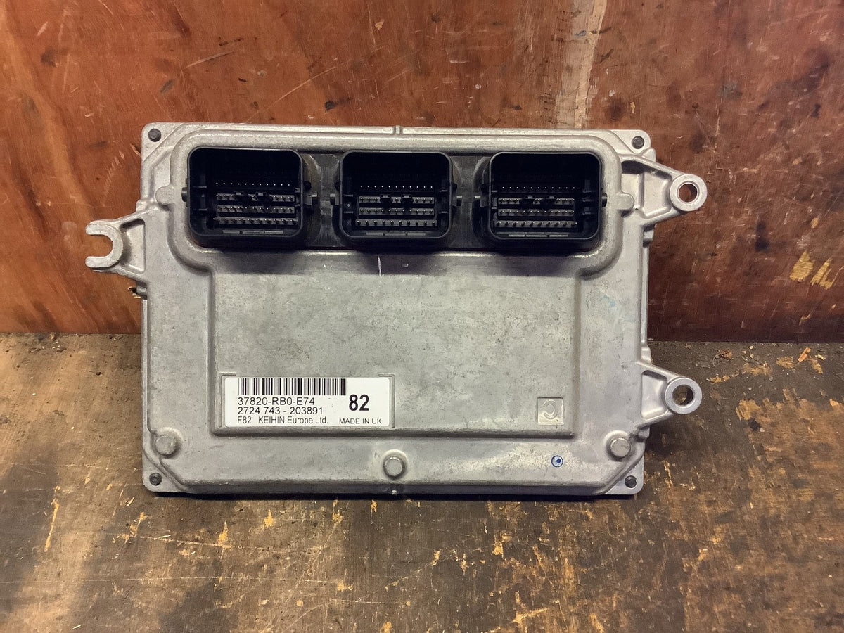 HONDA JAZZ MK3  ENGINE CONTROL MODULE ECU 37820 RB0 E74 2009 20140