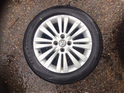 PEUGEOT 207 ALLOY WHEEL 15'' 9686100080 TYRE 205X55X15 2006 20120