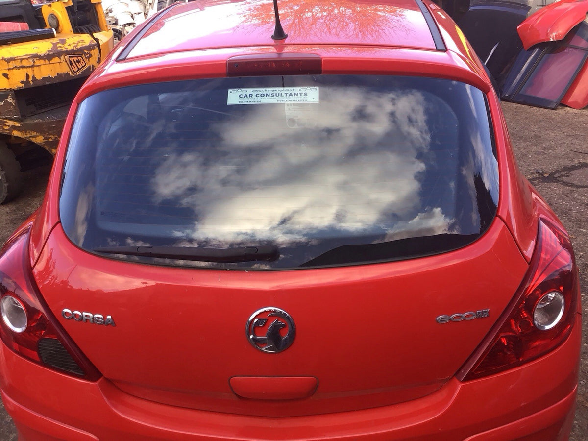VAUXHALL CORSA D TAILGATE  FLAME RED Z547 3 DOOR MODEL 2006 20141