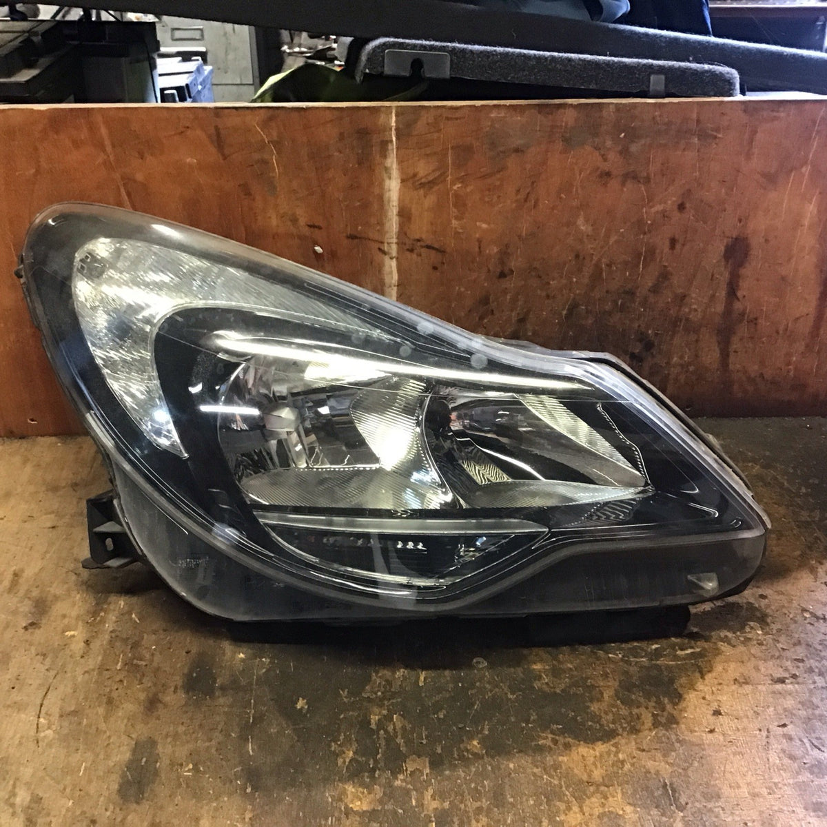 VAUXHALL CORSA D DRIVER'S SIDE HEADLIGHT BLACK INSERT 13446800 2010 20140