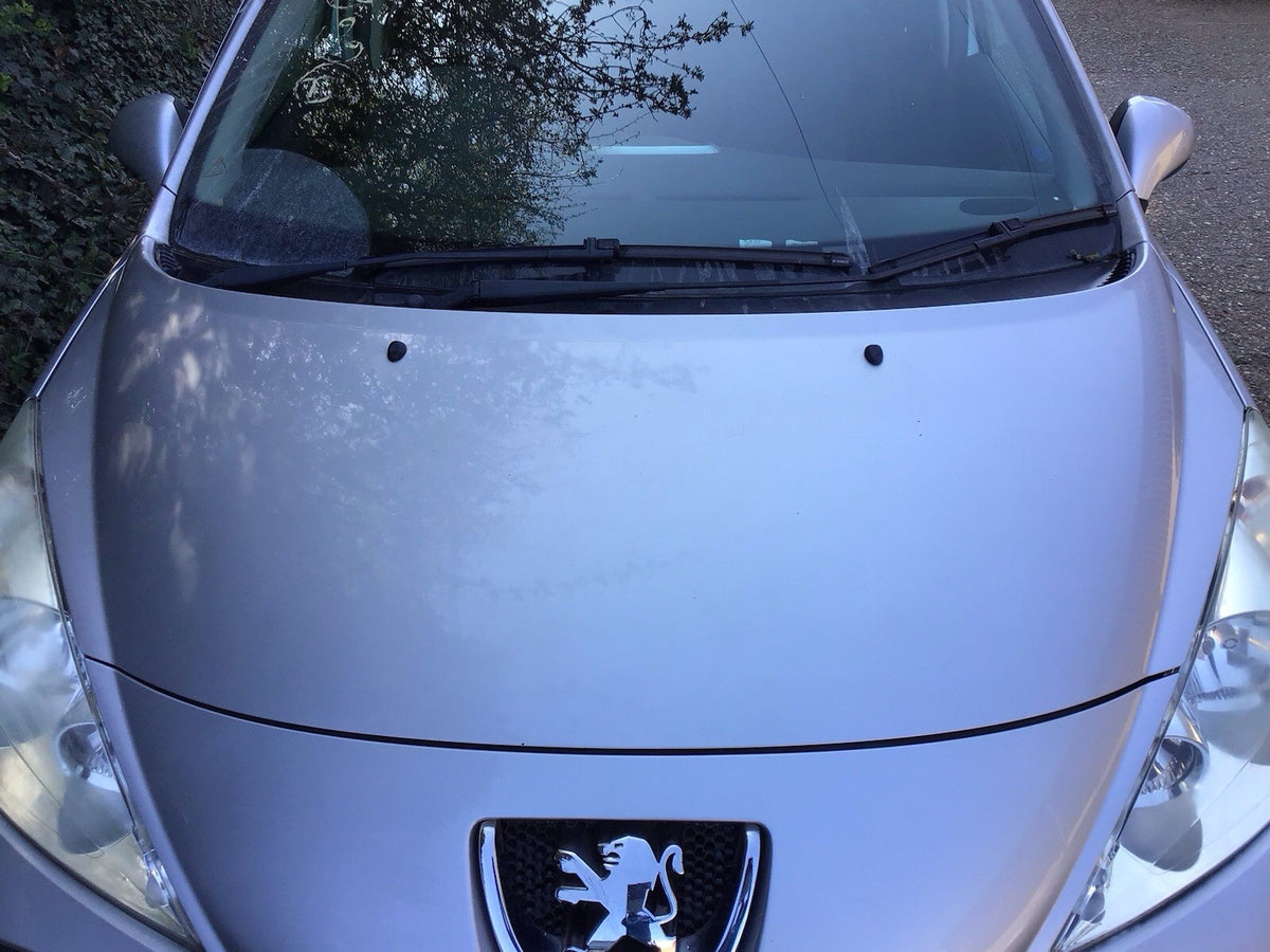 PEUGEOT 207 BONNET SILVER METALLIC PAINT CODE EZR 2006-20121