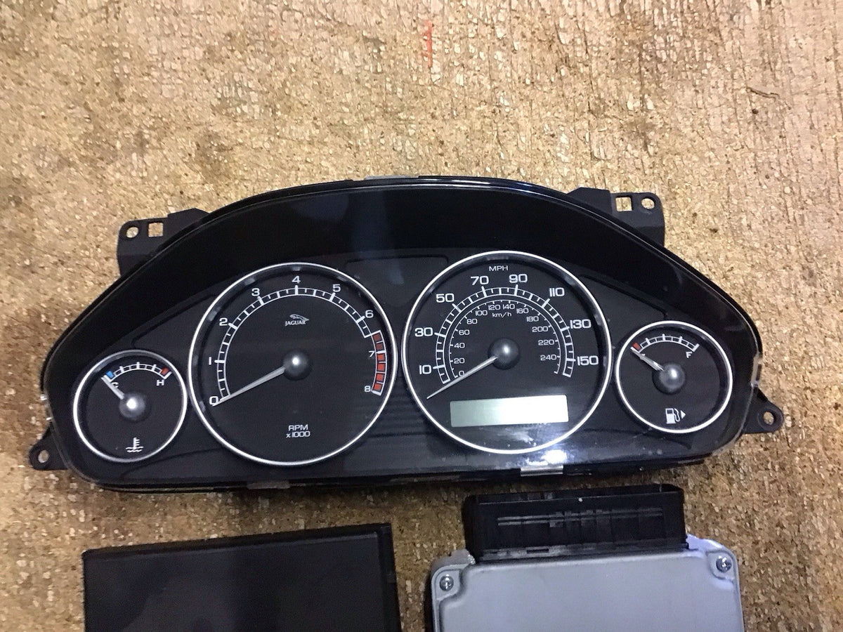 JAGUAR X TYPE 2.5 PETROL  ECU KIT 6X43 10K975 CS MANUAL AWD 2004 20095