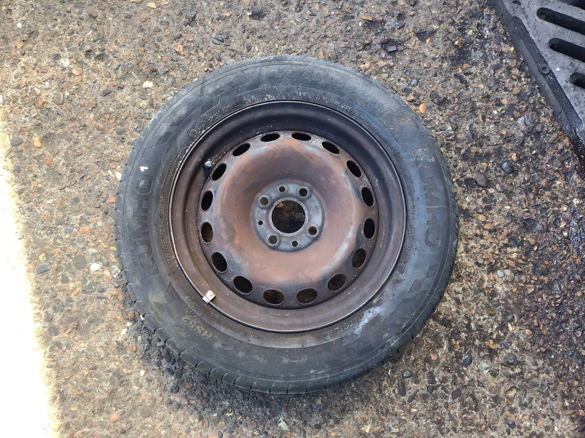 FIAT 500 FORD KA MK2 SPARE WHEEL 14'' STEEL RIM TYRE 175X65X14 2008 20150