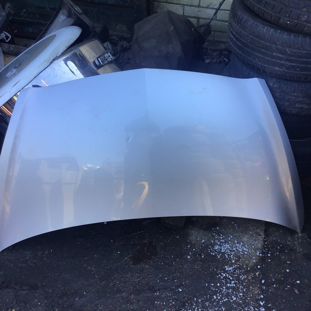 HONDA JAZZ MK2 BONNET SATIN SILVER METALLIC PAINT CODE NH623M  2002-20082