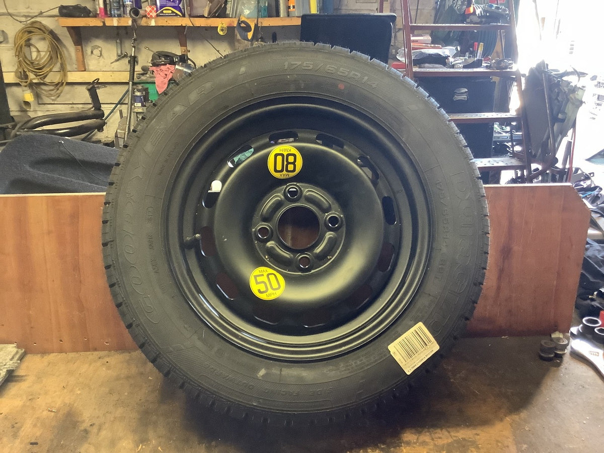 FORD FIESTA MK7 SPARE WHEEL 14'' STEEL RIM TYRE 175X65X14 2009 20170