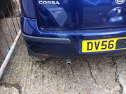VAUXHALL CORSA C REAR BUMPER IN ULTRABLAU Z21B 2001 20064
