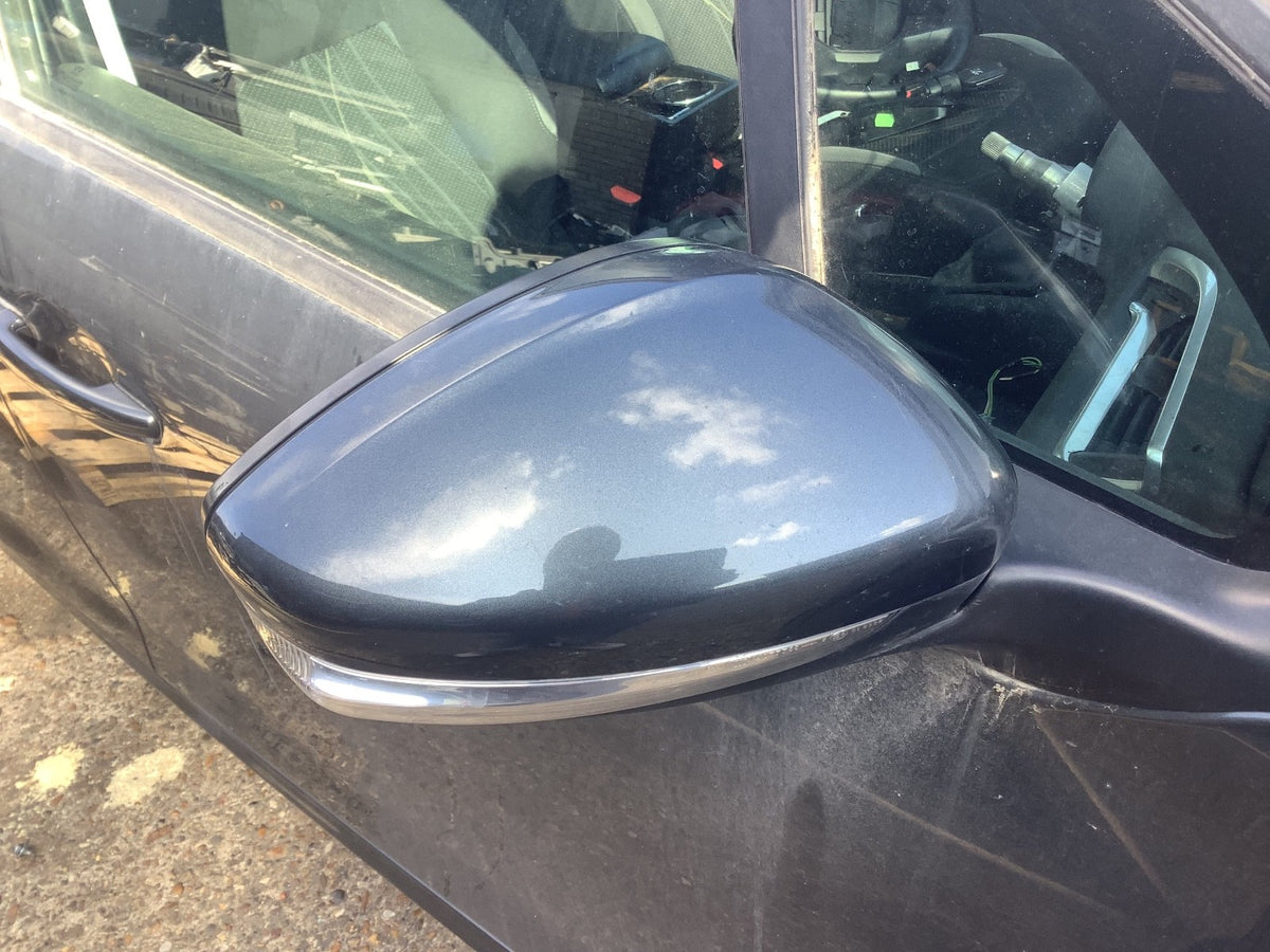PEUGEOT 208 DRIVER'S SIDE O/S DOOR MIRROR IN GRIS SHARK KTP 2012 20181