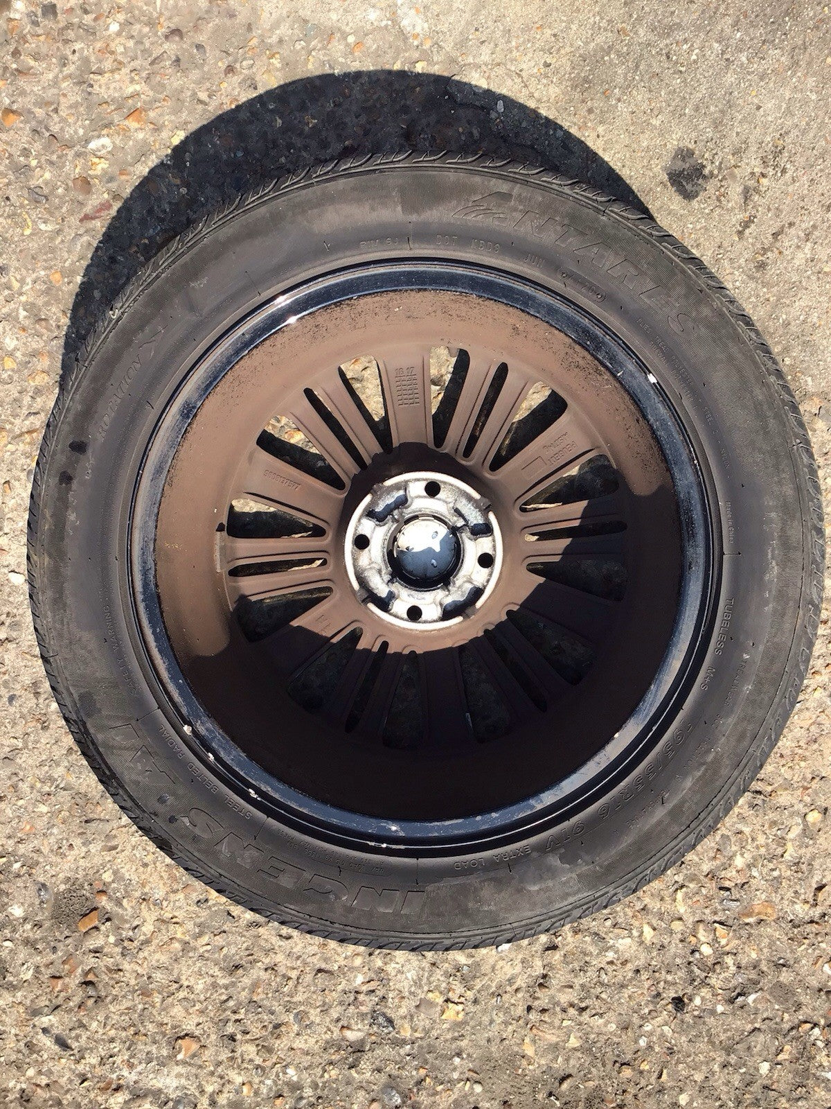PEUGEOT 208 ALLOY WHEEL 16'' 9808137577 TYRE 195X55X15  2012 20196