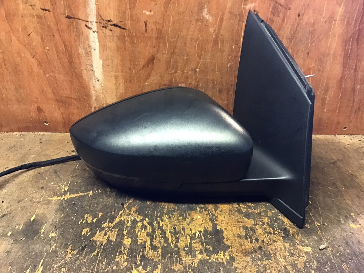 VOLKSWAGEN POLO 6R DRIVER SIDE O/S DOOR MIRROR GREY MANUAL 2009 20154