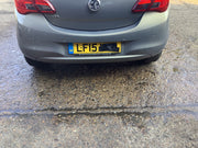 VAUXHALL CORSA E REAR BUMPER PEPPERDUST METALLIC Z40W 5 DOOR 2015 20192