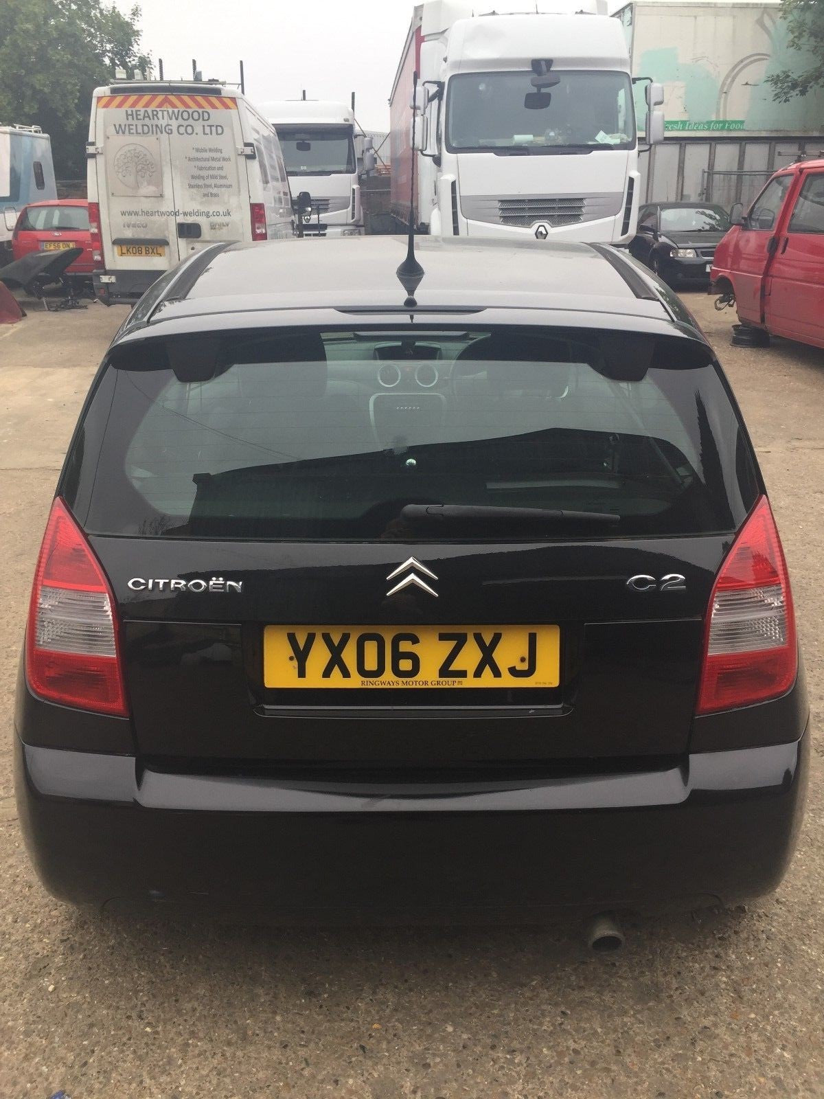 CITROEN C2 VTS TAILGATE IN BLACK (BOTOM HALF) EXY ONYX BLACK PAINT 2003 20100
