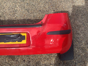 TOYOTA YARIS MK2 REAR BUMPER IN SUPER RED PAINT CODE 3P0 NEEDS PAINT 2006 20097