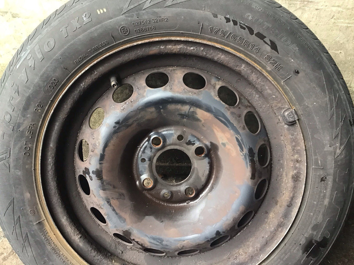 FIAT 500 FORD KA SPARE WHEEL 14'' STEEL RIM TYRE 175X65X14 2009 20214
