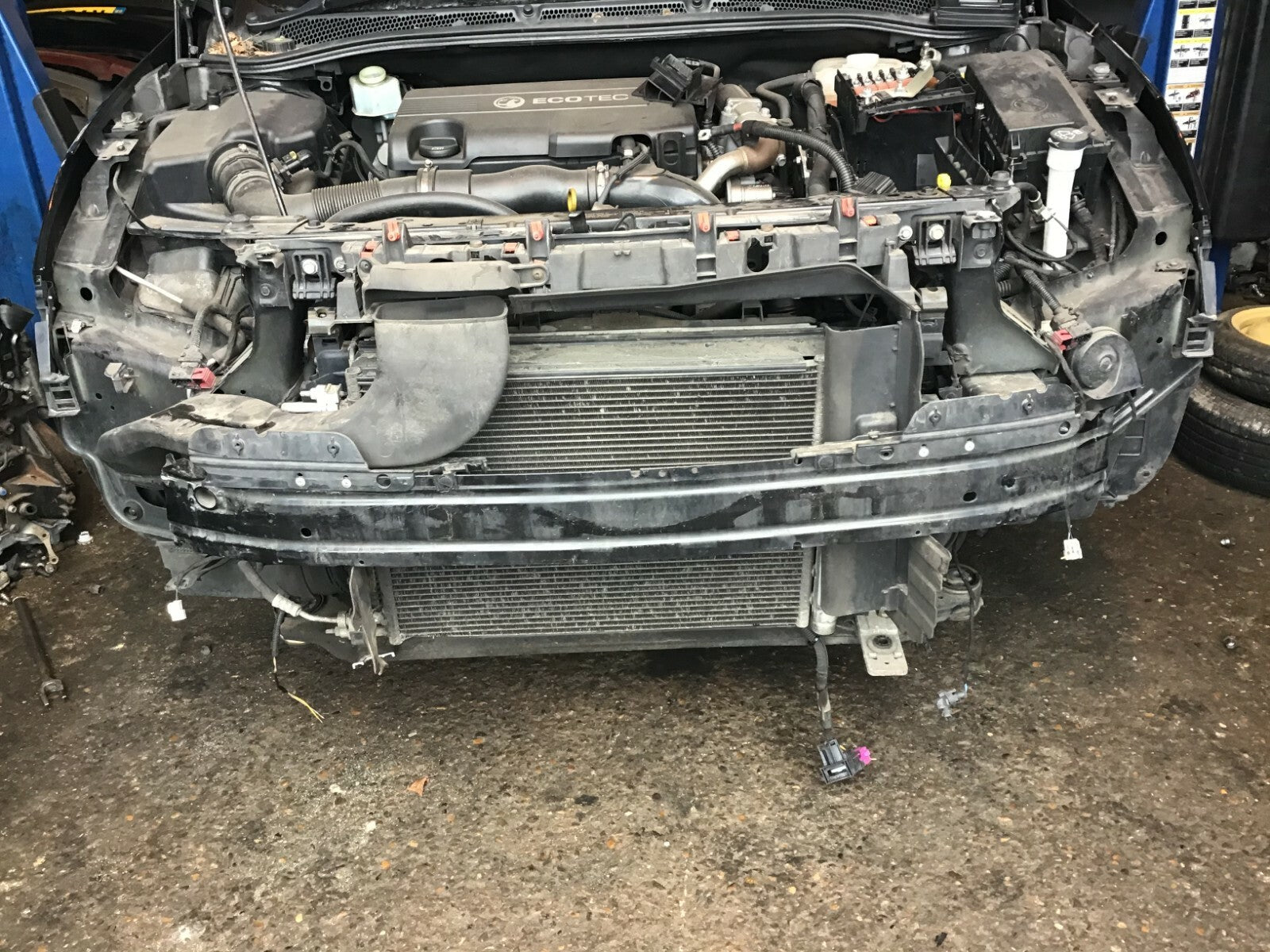 VAUXHALL ASTRA J 1.7 CDTI SLAM RADIATOR PANEL CRASH BUMPER SUPPORT BAR 2010 20150