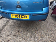 VAUXHALL CORSA C REAR BUMPER LIGHT BLUE METALLIC PAINT CODE Z20N 2001 20061