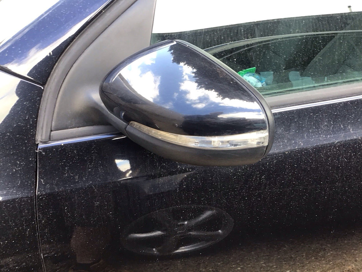 VOLKSWAGEN GOLF MK6 PASSENGER'S SIDE MIRROR DEEP BLACK LC9X 2009 20122