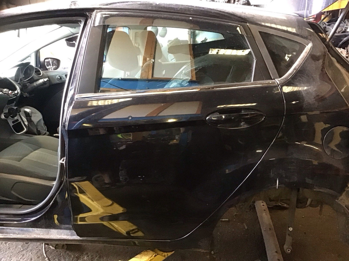 FORD FIESTA MK7 PASSENGER'S SIDE N/S REAR DOOR IN PANTHER BLACK  2008 20172