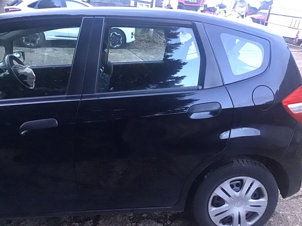 HONDA JAZZ MK3 PASSENGER'S SIDE N/S REAR DOOR CRYSTAL BLACK NH731P 2009 20144