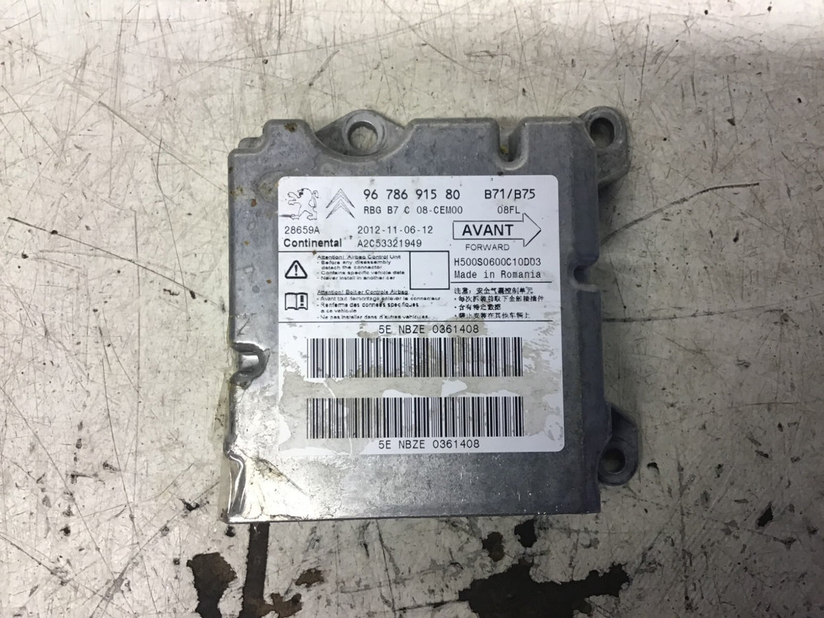 CITROEN DS4 AIR BAG MODULE SENSOR ECU 9678691580 2011 20151