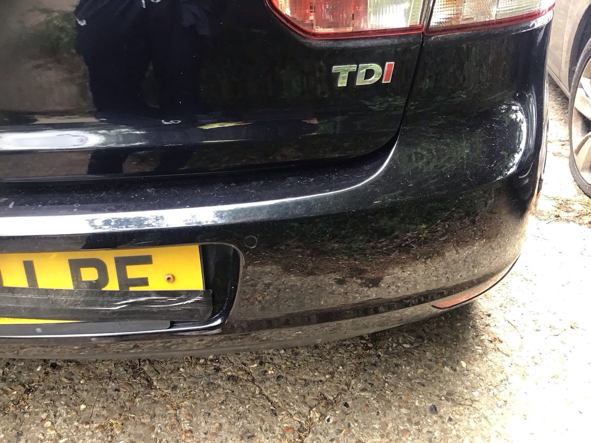 VOLKSWAGEN GOLF MK6 REAR BUMPER DEEP BLACK LC9X 2009 201210
