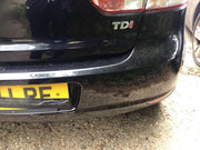 VOLKSWAGEN GOLF MK6 REAR BUMPER DEEP BLACK LC9X 2009 201210