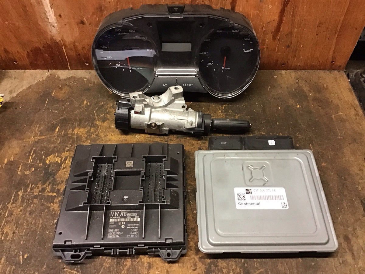 SEAT IBIZA 6J 1.2 PETROL AUTOMATC ECU KIT 03F906070AE 5WP44773 2009 20140