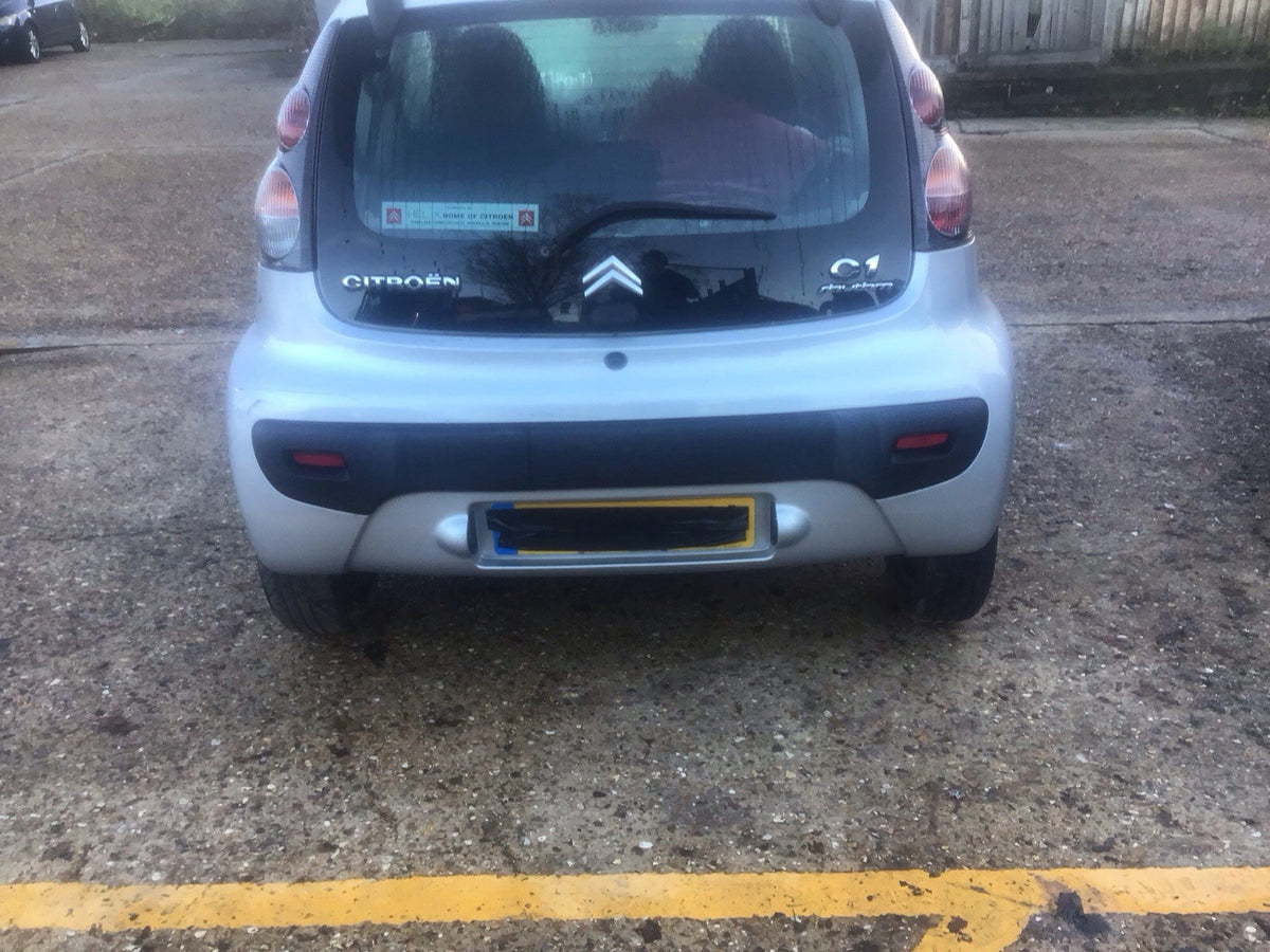 CITROEN C1 REAR BUMPER SILVER METALLIC PAINT CODE KTB 2005 20144