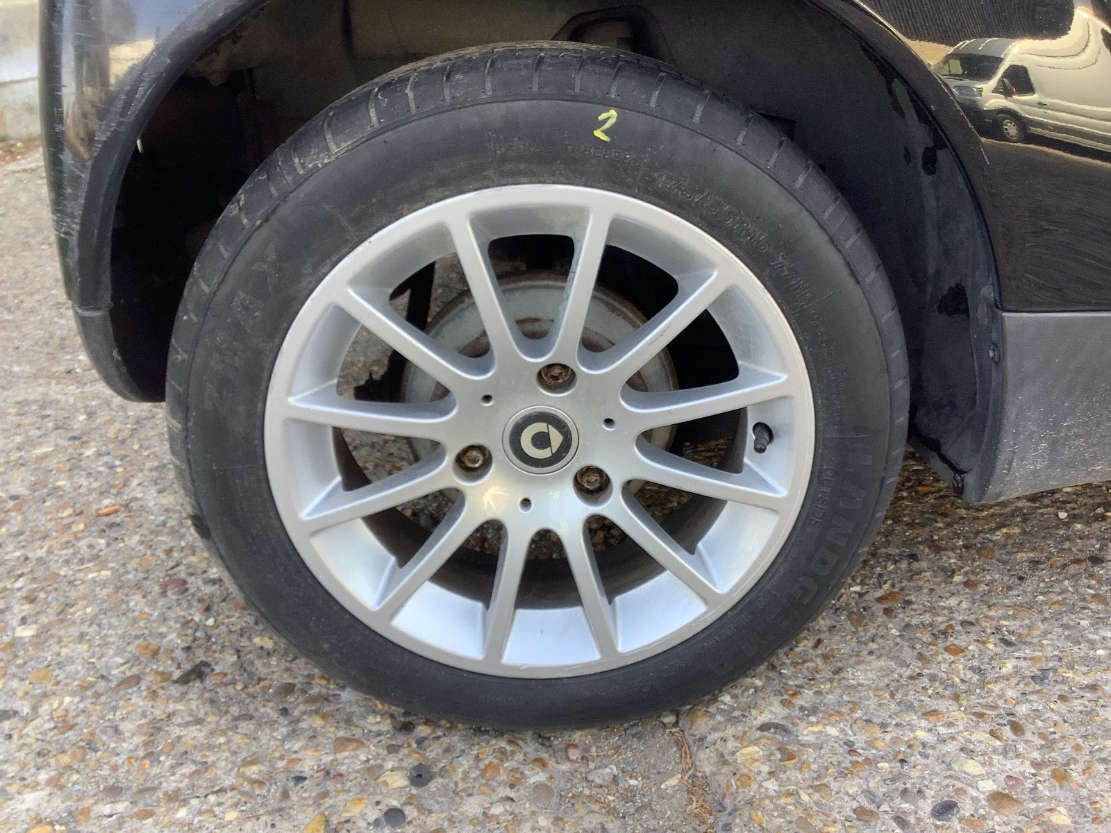 SMART FORTWO REAR WHEEL ALLOY 15'' TYRE 175X55X15 2007 20140
