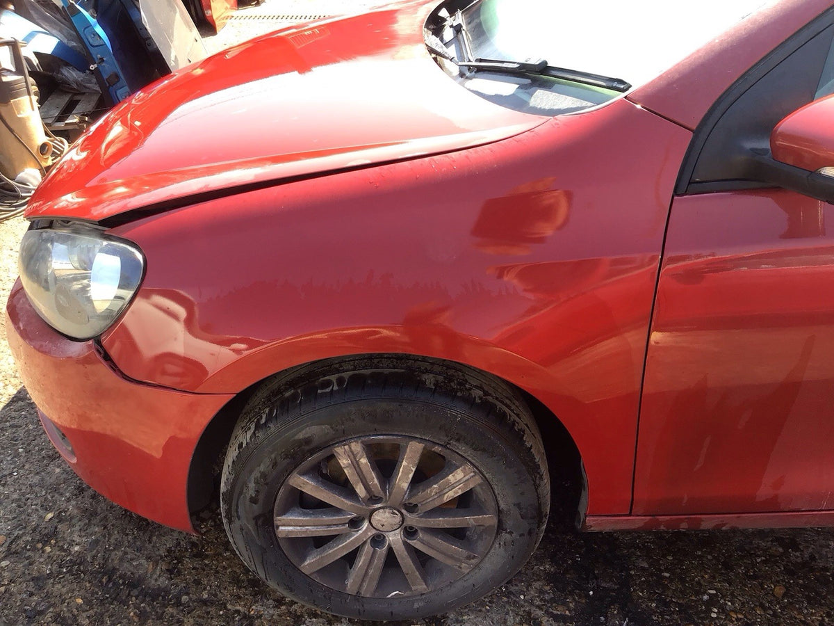 VOLKSWAGEN GOLF MK6 PASSENGER SIDE N/S WING IN AMARYLLIS RED CODE LA3S 2009 20121