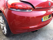 VOLKSWAGEN SCIROCCO REAR BUMPER RED PAINT CODE LA3H 2008 20138
