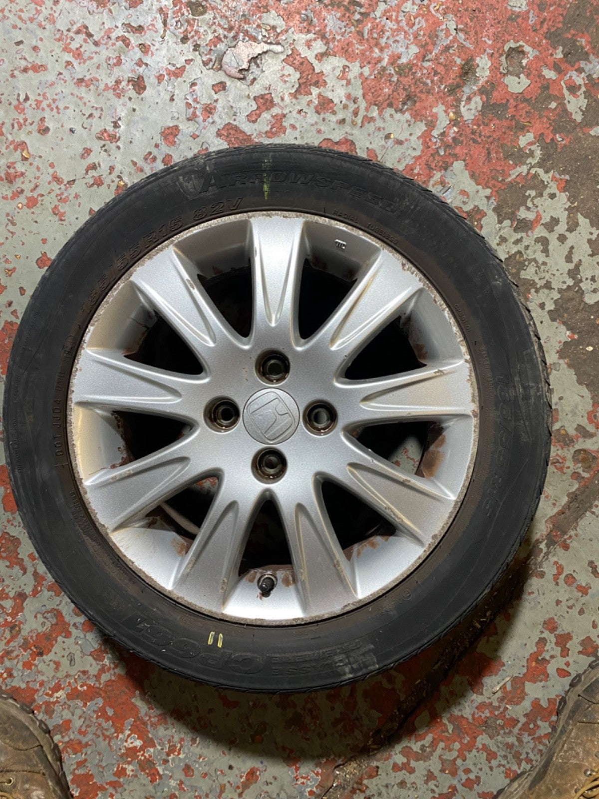 HONDA  JAZZ MK2  ALLOY WHEEL 15'' TYRE 185X55X15 2002 20080