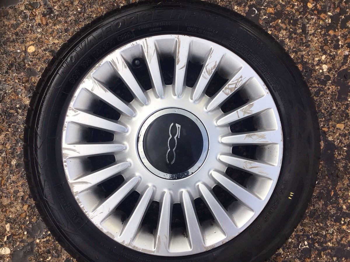 FIAT 500 ALLOY WHEEL 15" 51845435 WITH TYRE 185X55X15 2008 20212