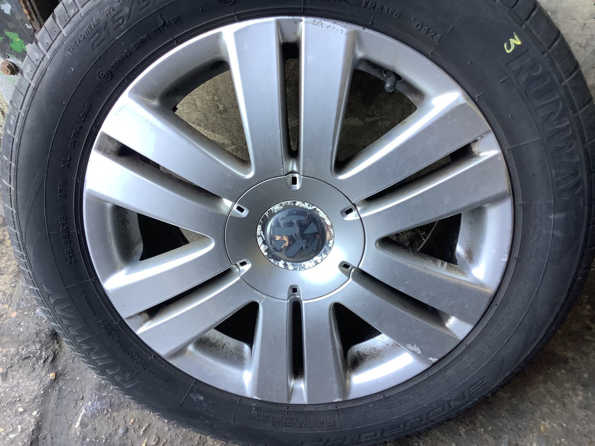 VOLKSWAGEN EOS ALLOY WHEEL 16" 3G0601025AF WITH TYRE 215X55X16 2007 20143