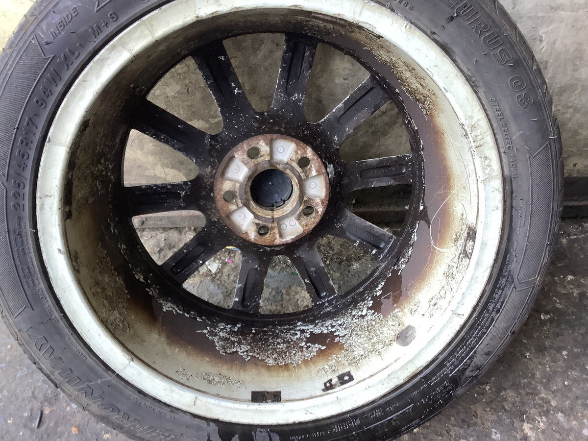 VOLKSWAGEN GOLF MK5 ALLOY WHEEL 17" 1K0601025K WITH TYRE 225X45X17 2002 200811