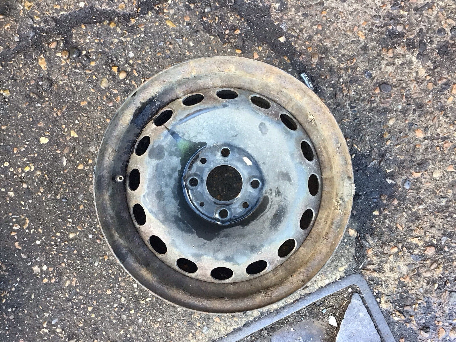 FIAT 500 FORD KA MK2 SPARE WHEEL 14'' STEEL RIM 2008 20151