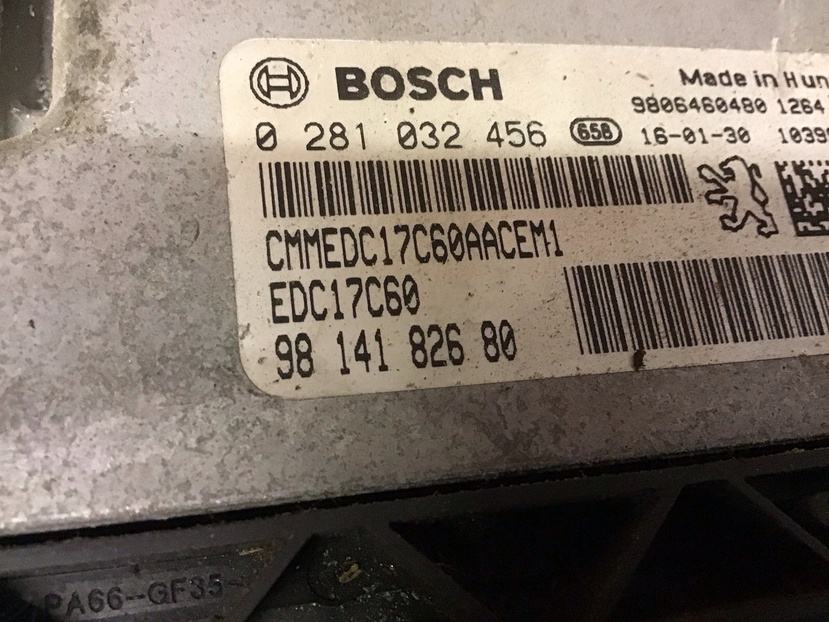 PEUGEOT 2008 MK1 DIESEL  ECU ENGINE CONTROL UNIT 9814182680 2013 20193