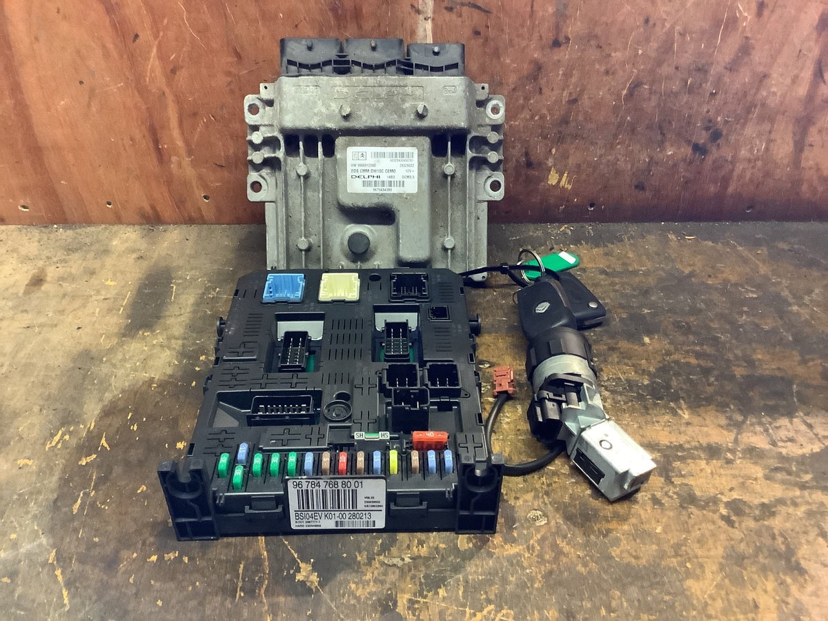 PEUGEOT EXPERT 1.6 HDI ECU KIT LOCK SET 28326032,9666912580 07 160