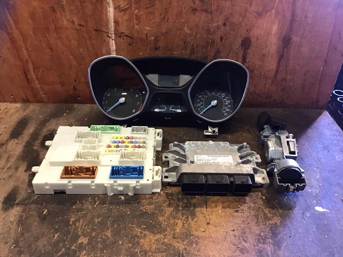 FORD FOCUS MK3 1.6 PETROL ECU KIT BV61 12A650 AD  4XND 2011 20141