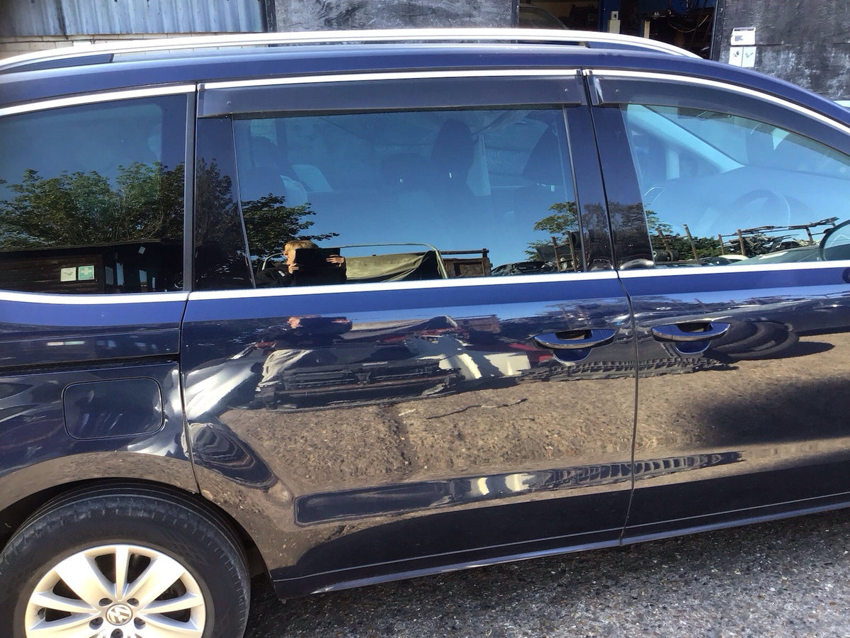 VOLKSWAGEN SHARAN MK2 DRIVERS SIDE SLIDING REAR DOOR NIGHT BLUE LH5X 10 20231